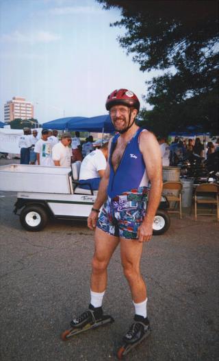 Colorful skater